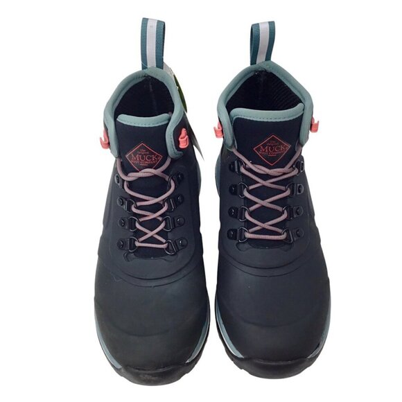 Apex Muck Boot NIB Lace Up 7 Black Pink Waterproof Neoprene Insulated AXWL-000 - Picture 5 of 12